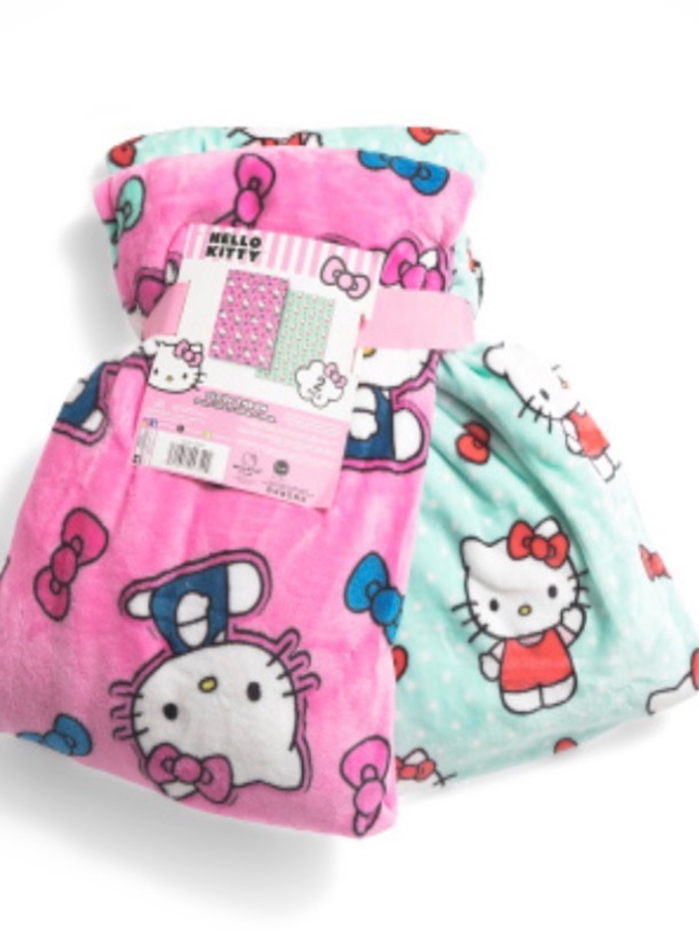 2 pack Hello Kitty Blankets NWT 60x70